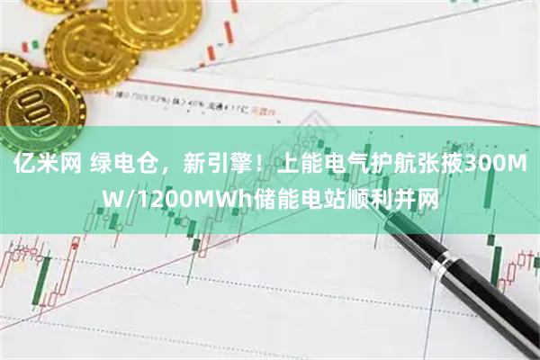 亿米网 绿电仓，新引擎！上能电气护航张掖300MW/1200MWh储能电站顺利并网